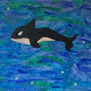 Orca Acrylic Painting